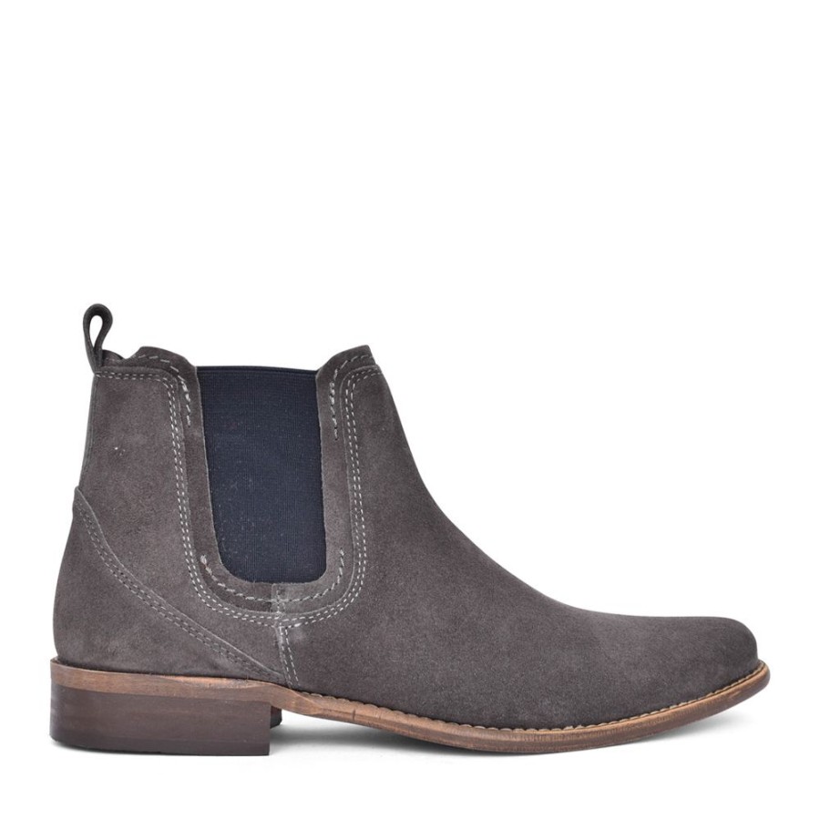 Mens ESCAPE | Mens Austin Chelsea Boot In Dark Grey