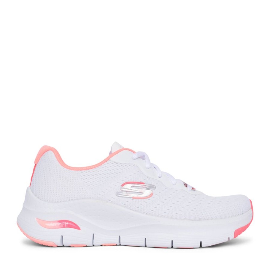 Ladies SKECHERS | Ladies 149722 Infinity Cool Laced Trainer In White