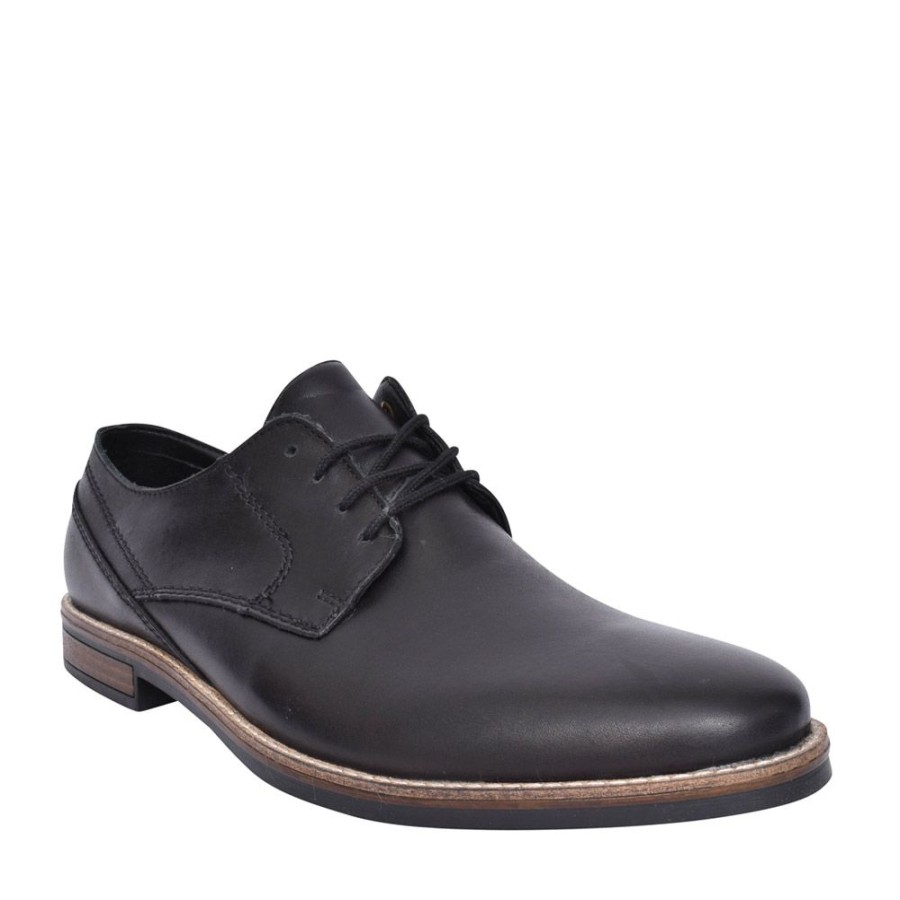 Mens RIEKER | Mens 13519 Wide Fitting Shoe In Black