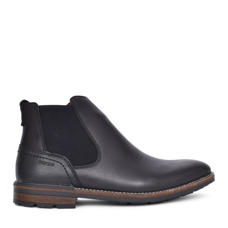 Mens RIEKER | Mens B1360 Chelsea Boot In Black