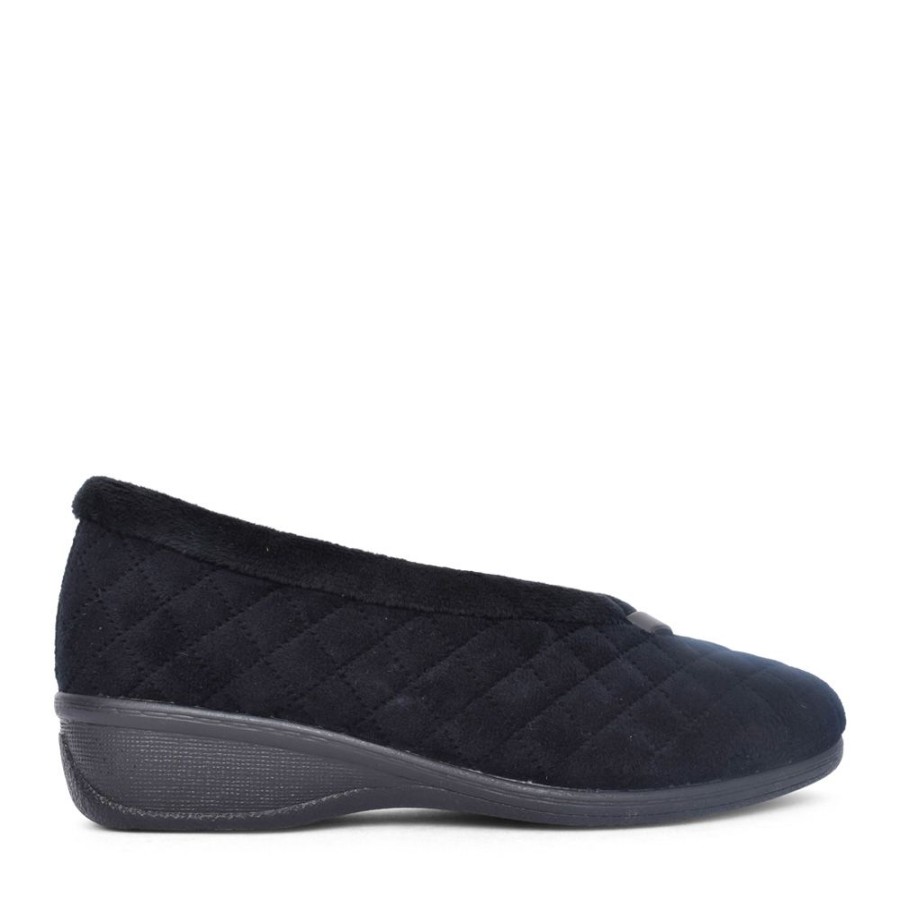 Ladies LOTUS | Ladies Eadie Ulh089 Slipper In Black