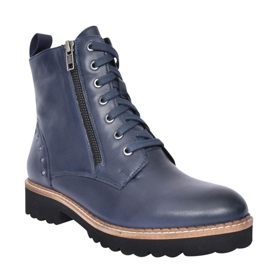 Ladies LOTUS | Ladies Braxton Ulb338 Laced Ankle Boot In Blue