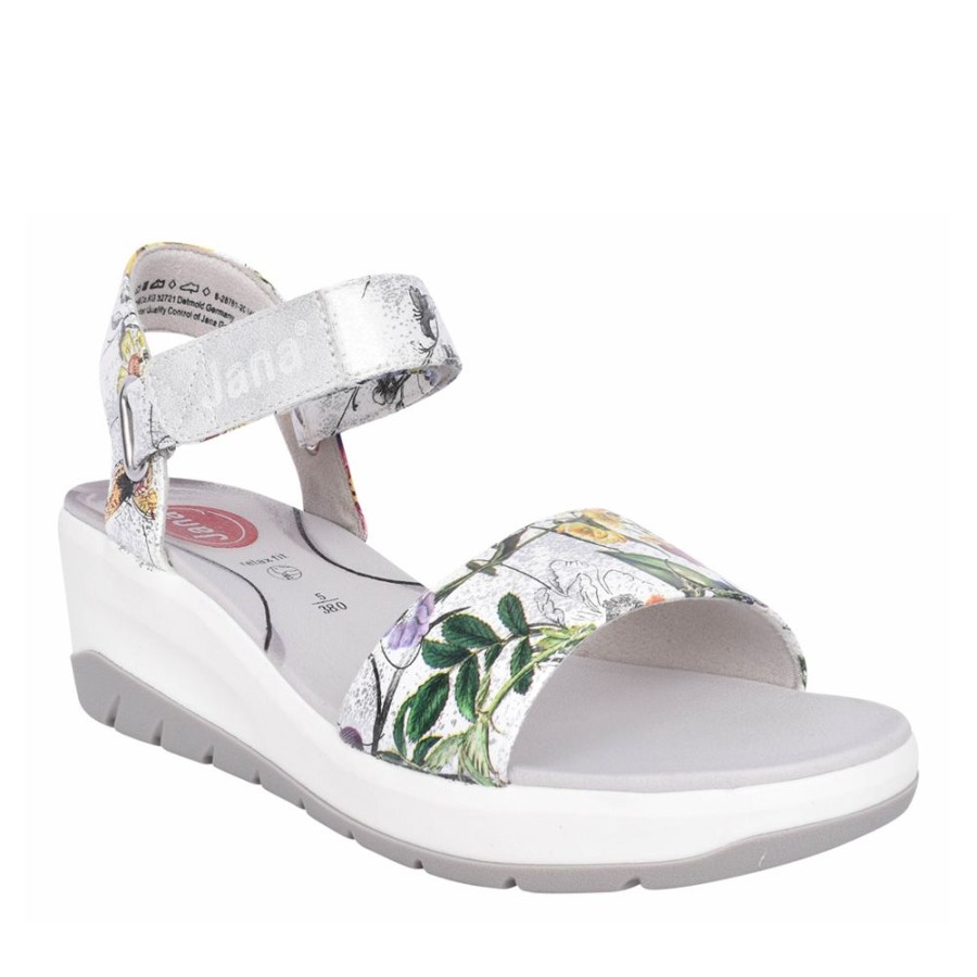 Ladies JANA | Ladies 8-28761 Wedge Sandal In Floral