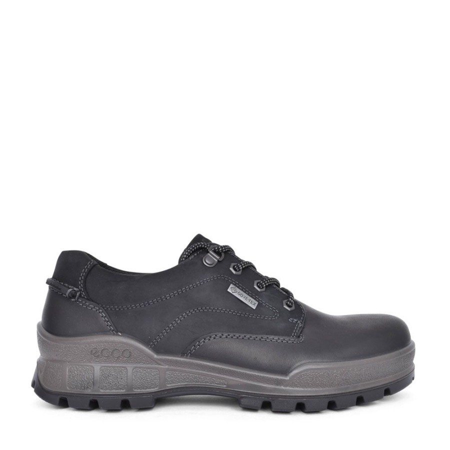 Mens ECCO | Mens 831844 Track 25 Laced Gortex Walking Shoe In Black