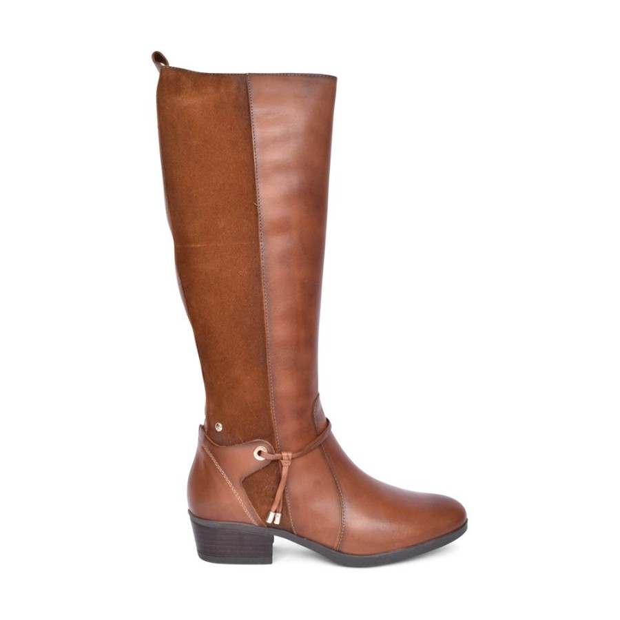 Ladies PIKOLINOS | Ladies Daroca Long Leg Boot In Tan