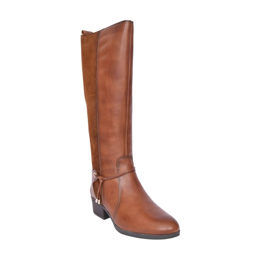 Ladies PIKOLINOS | Ladies Daroca Long Leg Boot In Tan