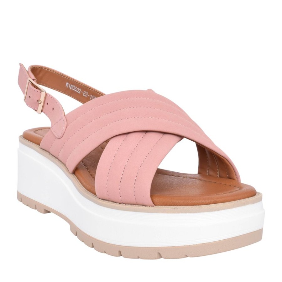 Ladies REGARDE LE CIEL | Ladies Jemina-05 Platform Sandal In Nude