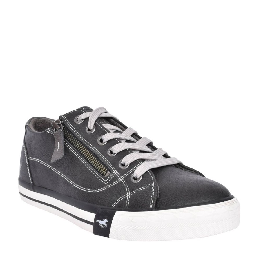 Ladies MUSTANG | Ladies 1146302 Laced Trainer In Grey