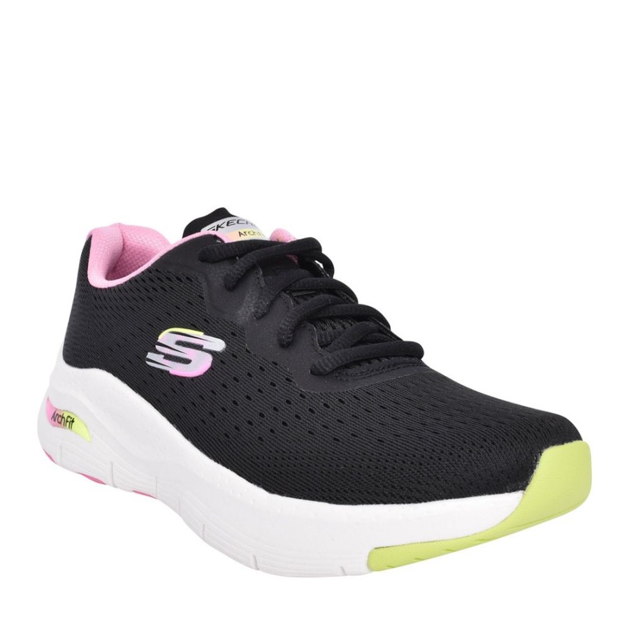 Ladies SKECHERS | Ladies 149722 Infinity Cool Trainer In Black