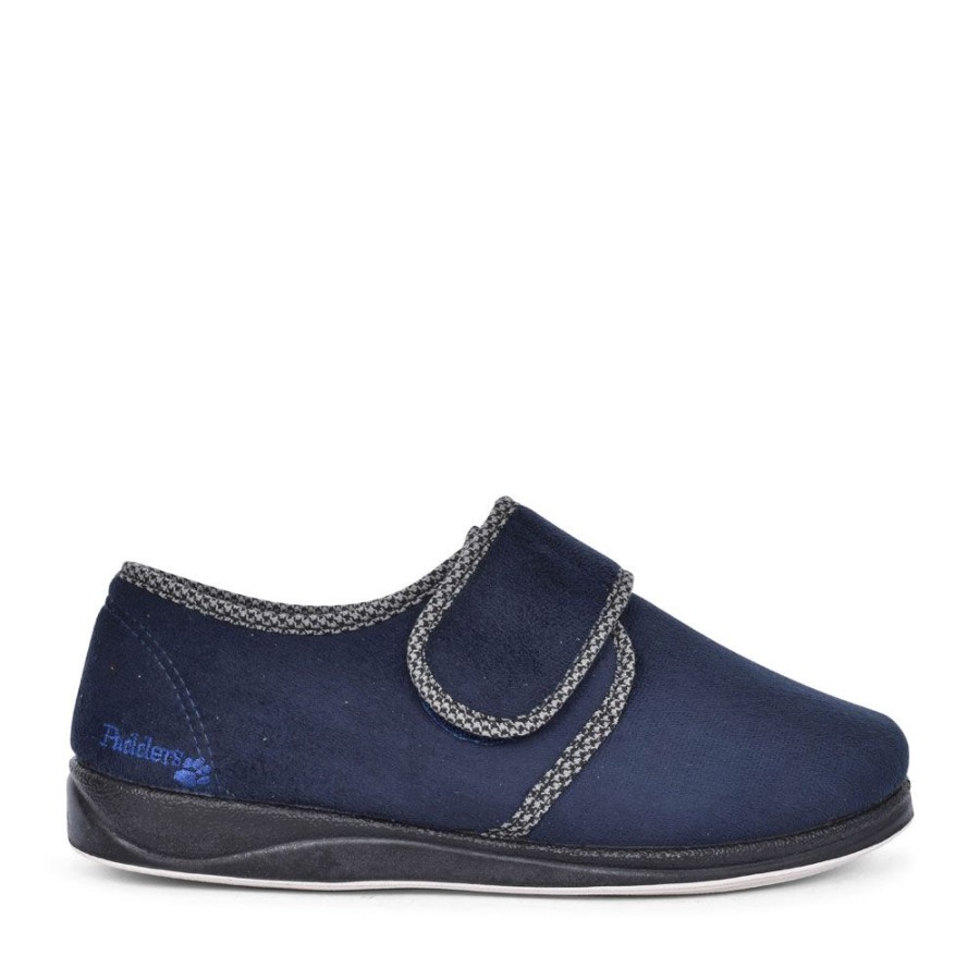 Mens PADDERS | Harry Velcro Slipper For Men In Navy