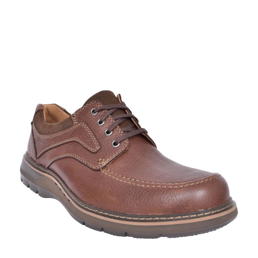 Mens CLARKS | Men'Sun Ramble Lace Mahogany H Fit Laced Shoein Brown