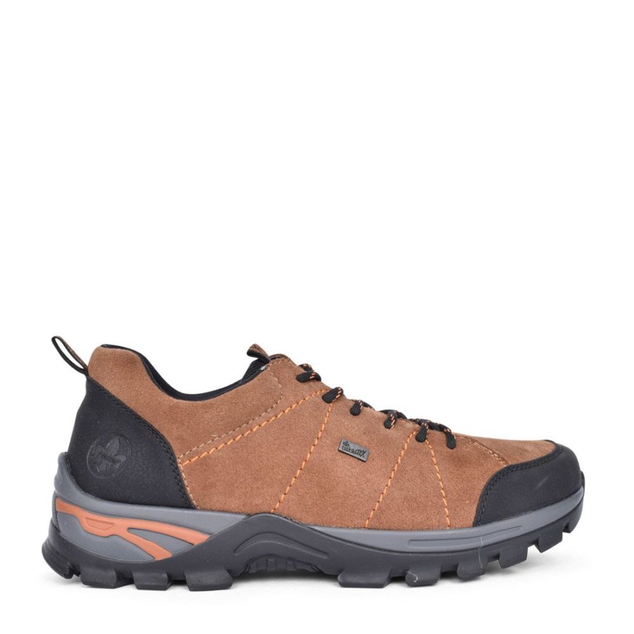 Mens RIEKER | Mens B6819 Lace-Up Leather Shoe In Brown