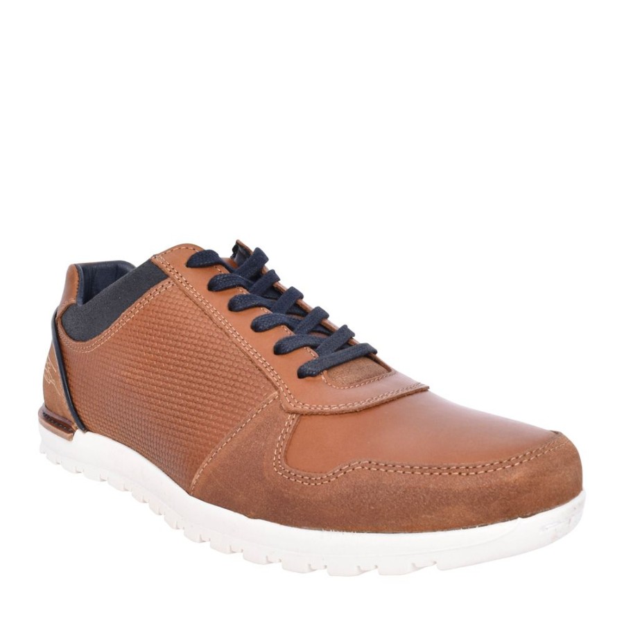 Mens LLOYD & PRYCE | Mens Gleeson Laced Trainer In Tan