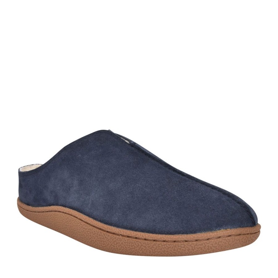 Mens CLARKS | Men G-Fit Mule Slipper In Navy