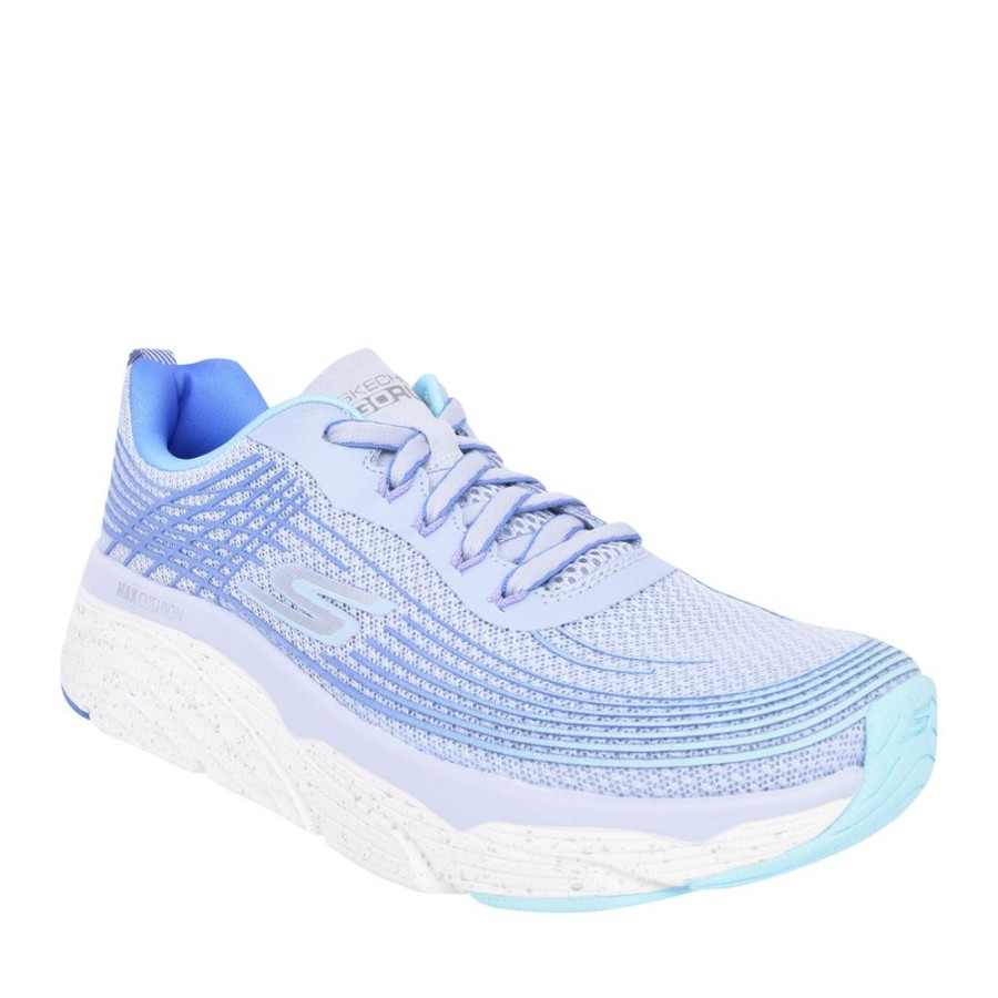 Ladies SKECHERS | Ladies 128563 Max Cushioning Elite Trainer In Blue