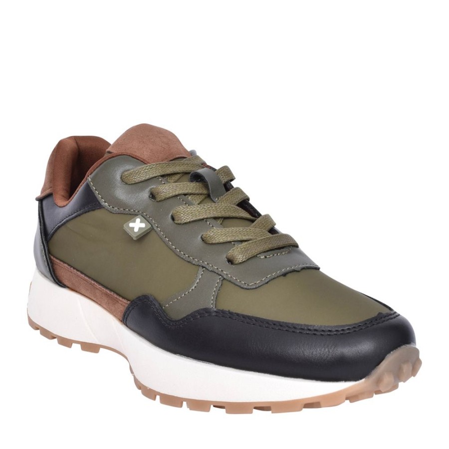 Ladies XTI | Ladies 142134 Wedge Trainer In Khaki