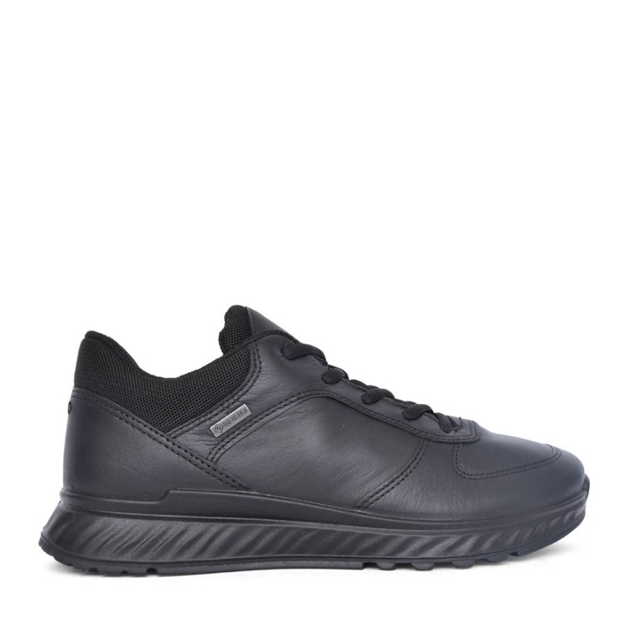 Ladies ECCO | Ladies Exostride 835303 Laced Trainer In Black