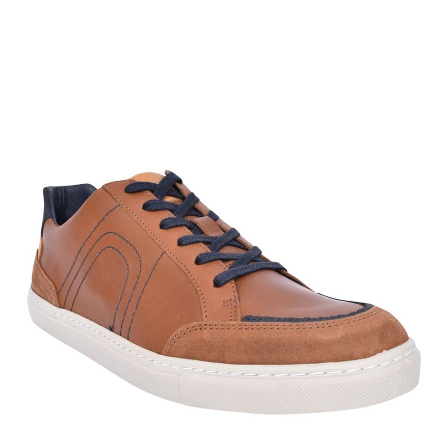 Mens LLOYD & PRYCE | Mens Varney Laced Trainer In Tan