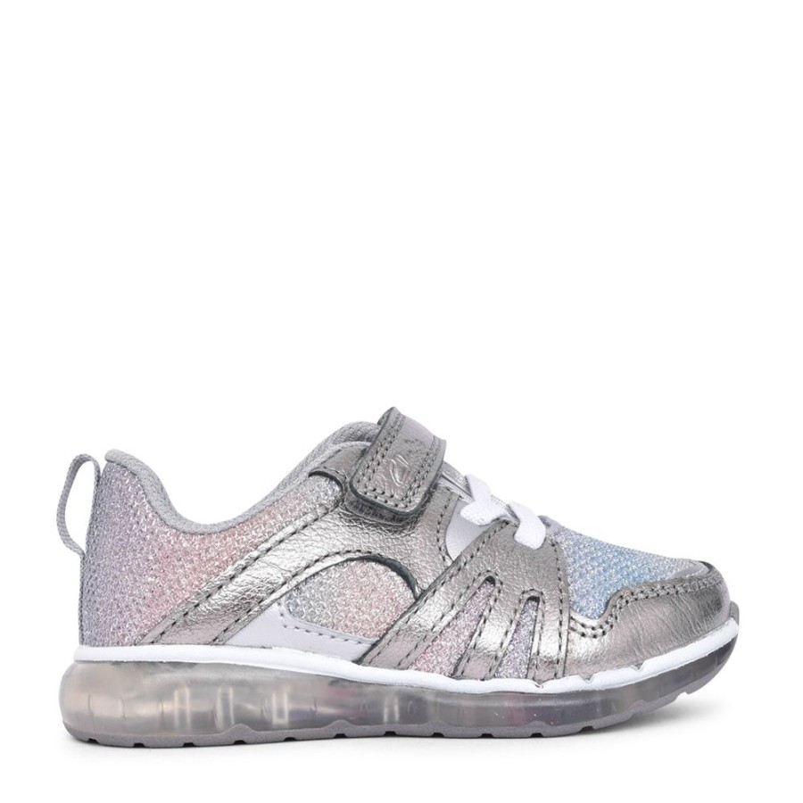 Girls CLARKS | Girls Spark Sparky Lilac Trainer In Kids F Fit