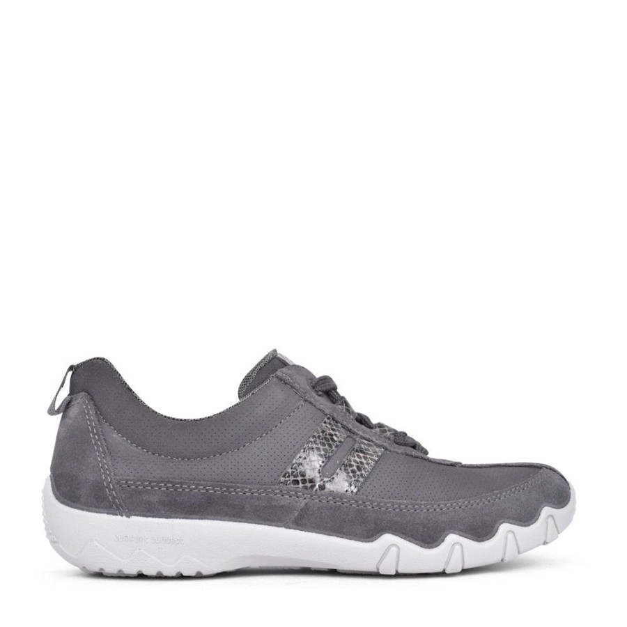 Ladies HOTTER | Ladies Leanne Ii Std Fit Trainer In Grey