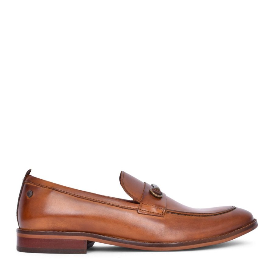 Mens BASE LONDON | Mens Coda Slip-On Shoe In Tan