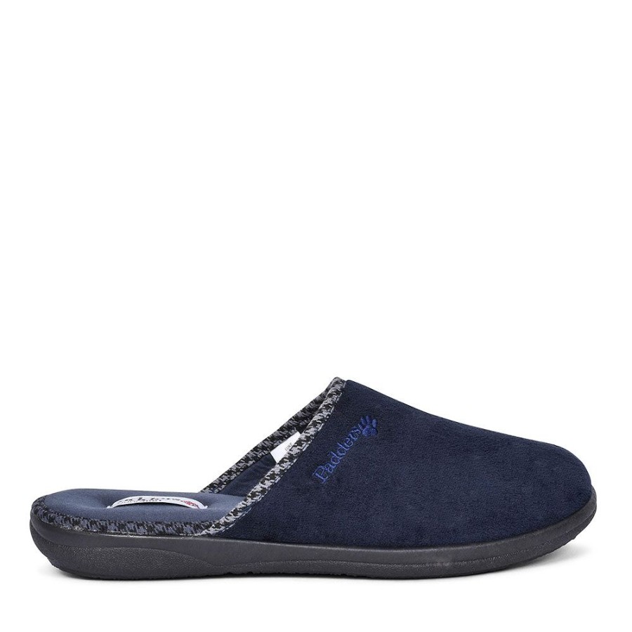 Mens PADDERS | Luke Mule Slippers For Men In Navy