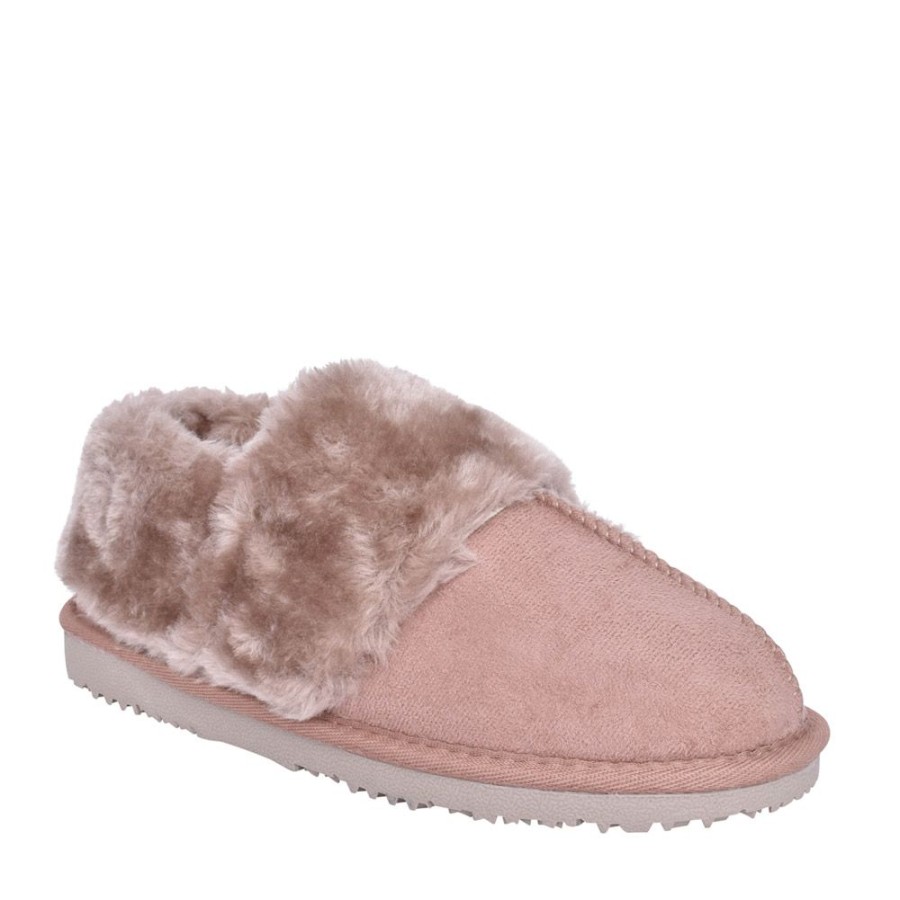 Ladies ELLA | Ladies Billie Fur Lined Slipper In Mink