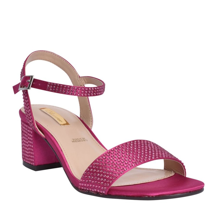 Ladies GLAMOUR | Ladies Adele Block Heel Sandal In Fuchsia