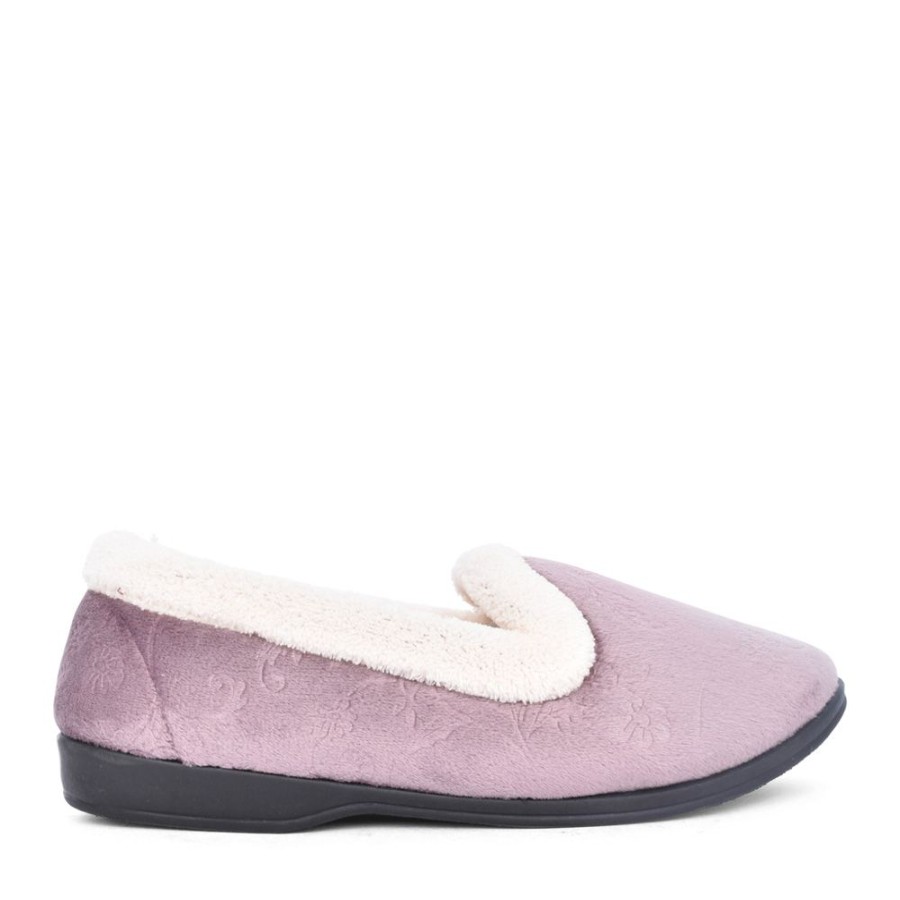 Ladies JO & JOE | Ladies Pashmina Full Slipper In Lilac