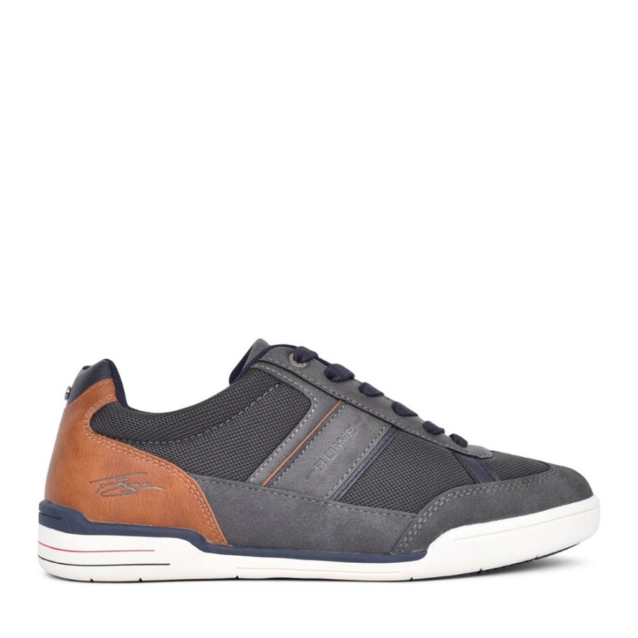 Mens LLOYD & PRYCE | Mens Bennett Laced Trainer In Charcoal