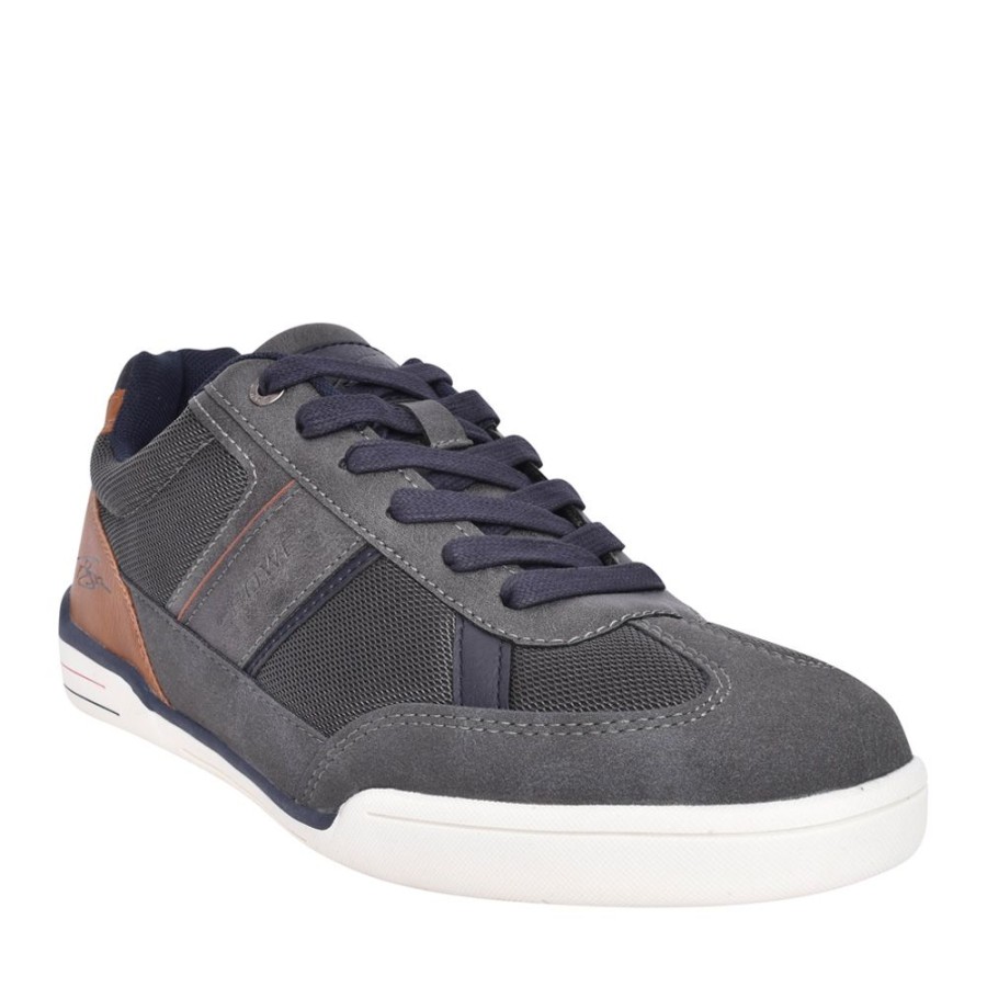 Mens LLOYD & PRYCE | Mens Bennett Laced Trainer In Charcoal