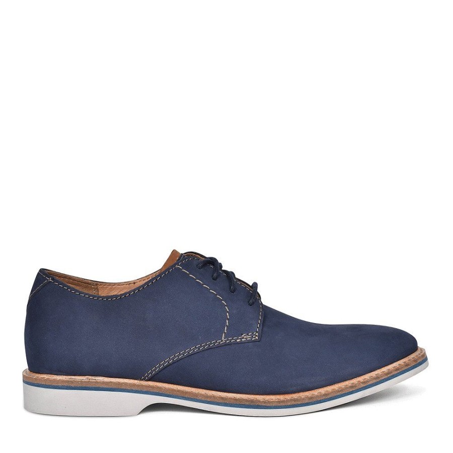 Mens CLARKS | Navy Nubuck Mens Shoes In Navy