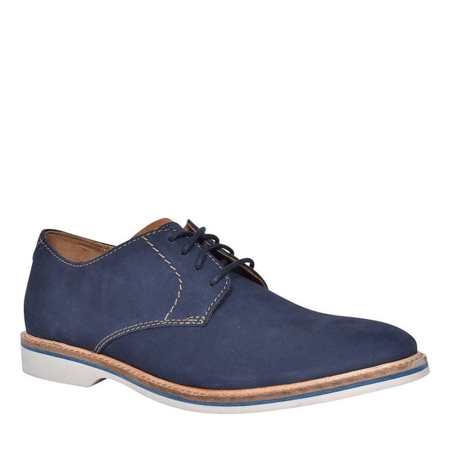 Mens CLARKS | Navy Nubuck Mens Shoes In Navy