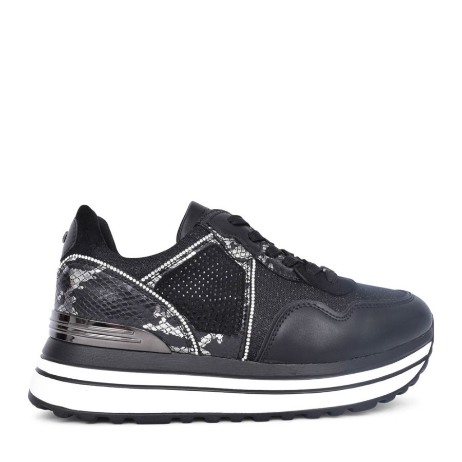 Ladies LLOYD & PRYCE | Ladies Emba Laced Trainer In Black