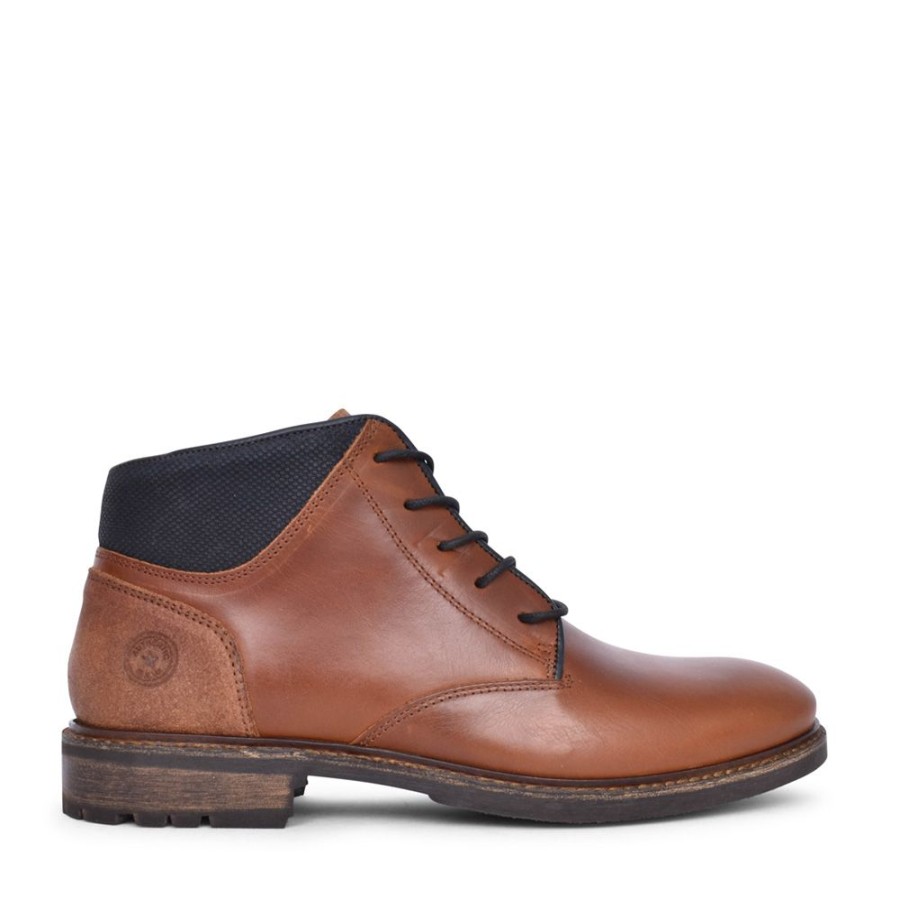 Mens ESCAPE | Mens Dark Jedi Laced Ankle Boot In Tan