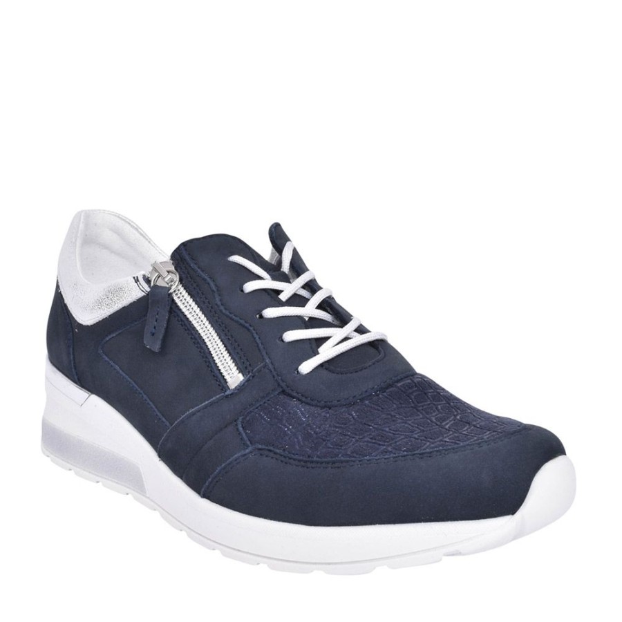 Ladies WALDLAUFER | Ladies H-Clara 939H01 Trainer In Navy