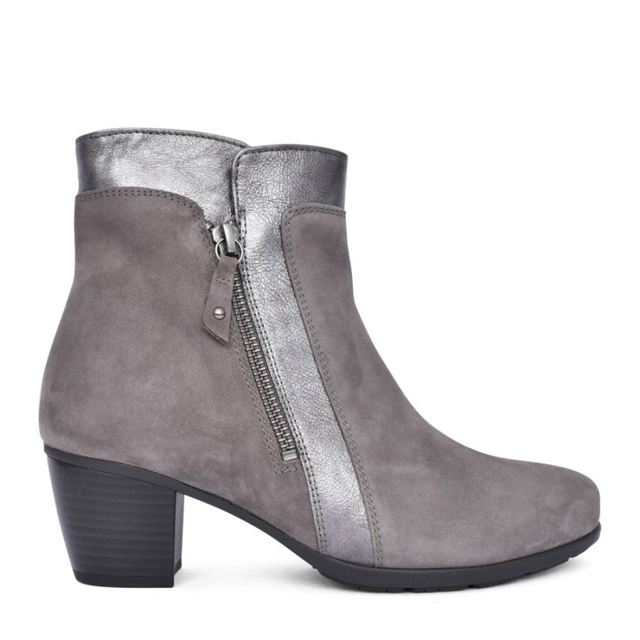 Ladies GABOR | Ladies Easter 35.520 Ankle Boot In Dark Grey