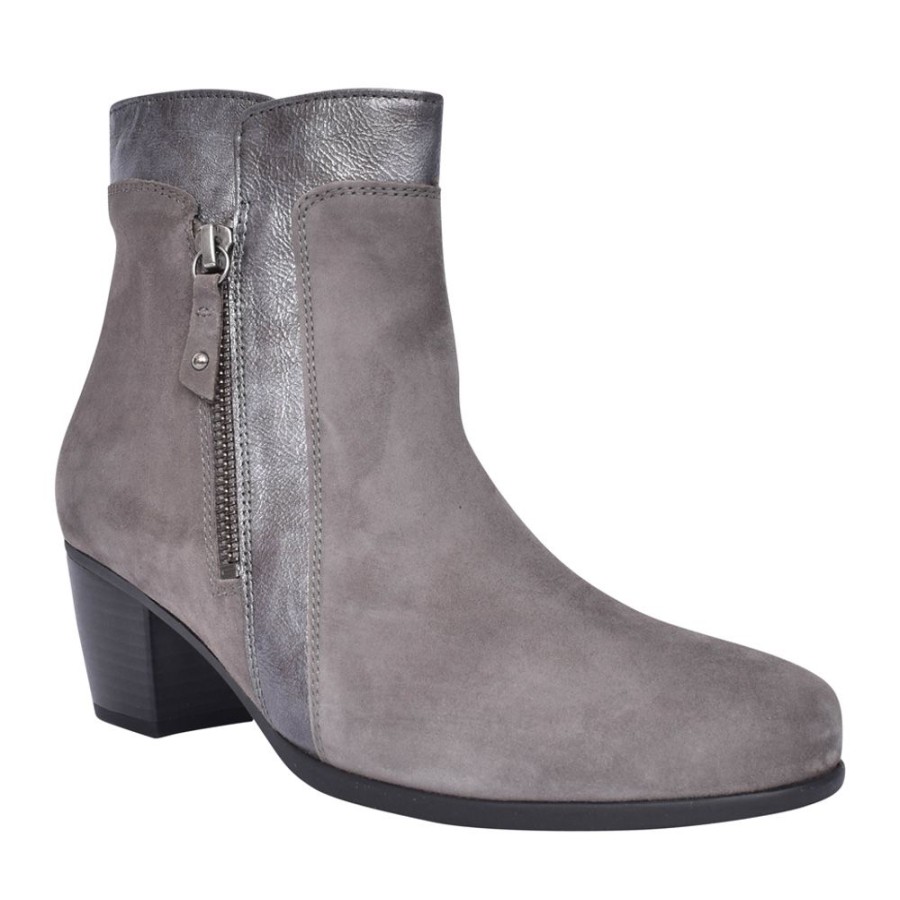 Ladies GABOR | Ladies Easter 35.520 Ankle Boot In Dark Grey