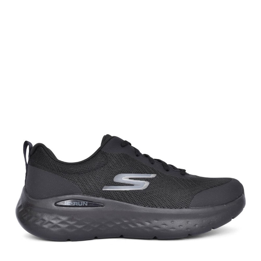 Ladies SKECHERS | Ladies 129425 Go Run Lite Laced Trainer In Black