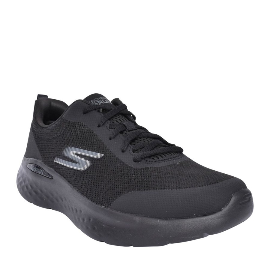 Ladies SKECHERS | Ladies 129425 Go Run Lite Laced Trainer In Black