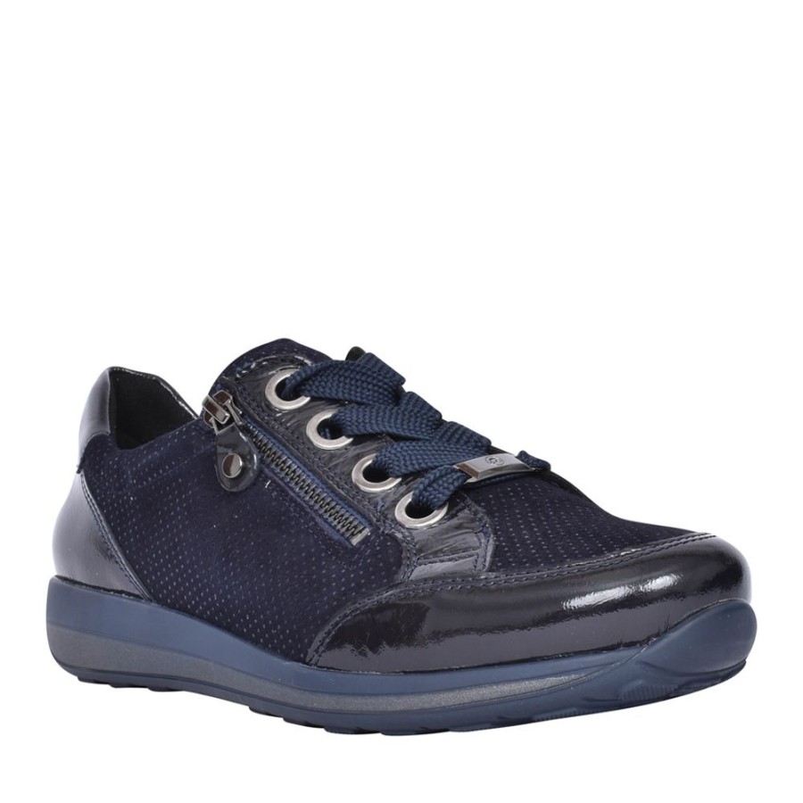 Ladies ARA | Ladies 12-44587 Osaka-Highsoft Laced Shoe In Navy