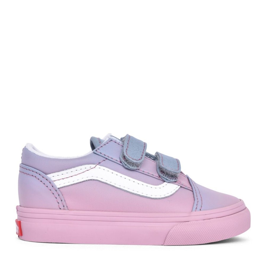 Girls VANS | Girls Old Skool 2 Velcro Shoe In Lilac