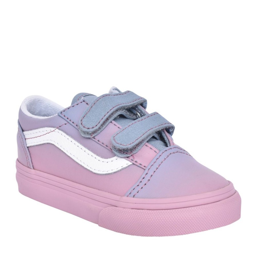 Girls VANS | Girls Old Skool 2 Velcro Shoe In Lilac