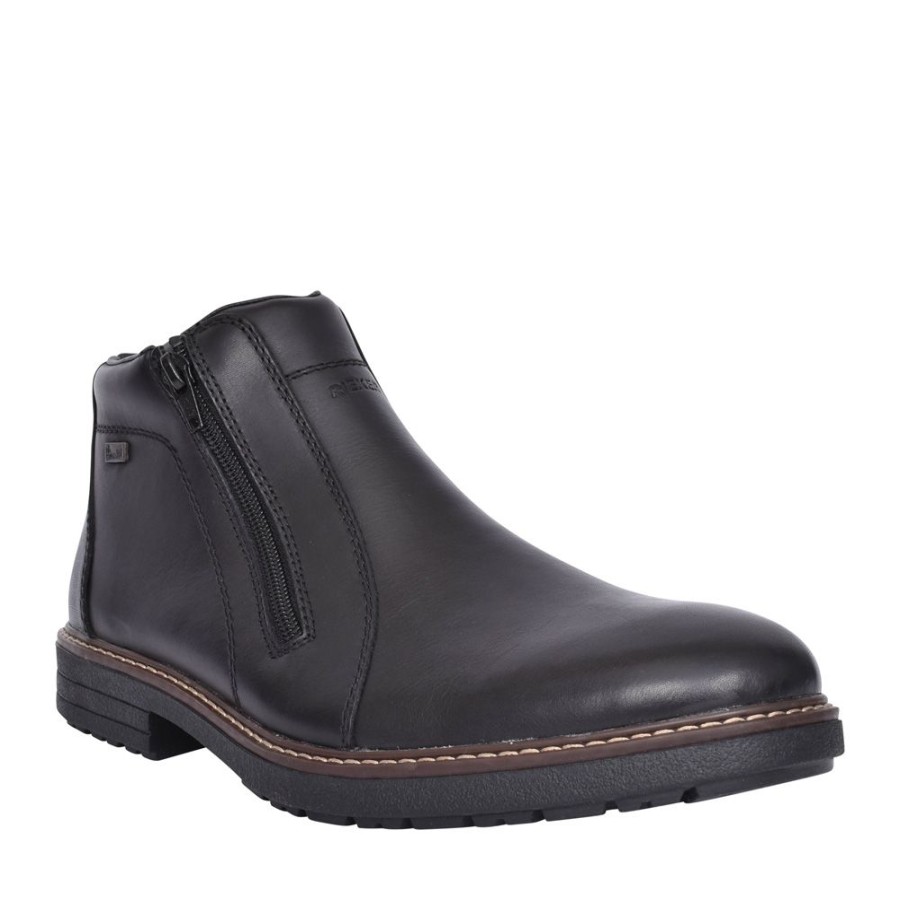 Mens RIEKER | Mens 33160 Tex Ankle Boot In Black