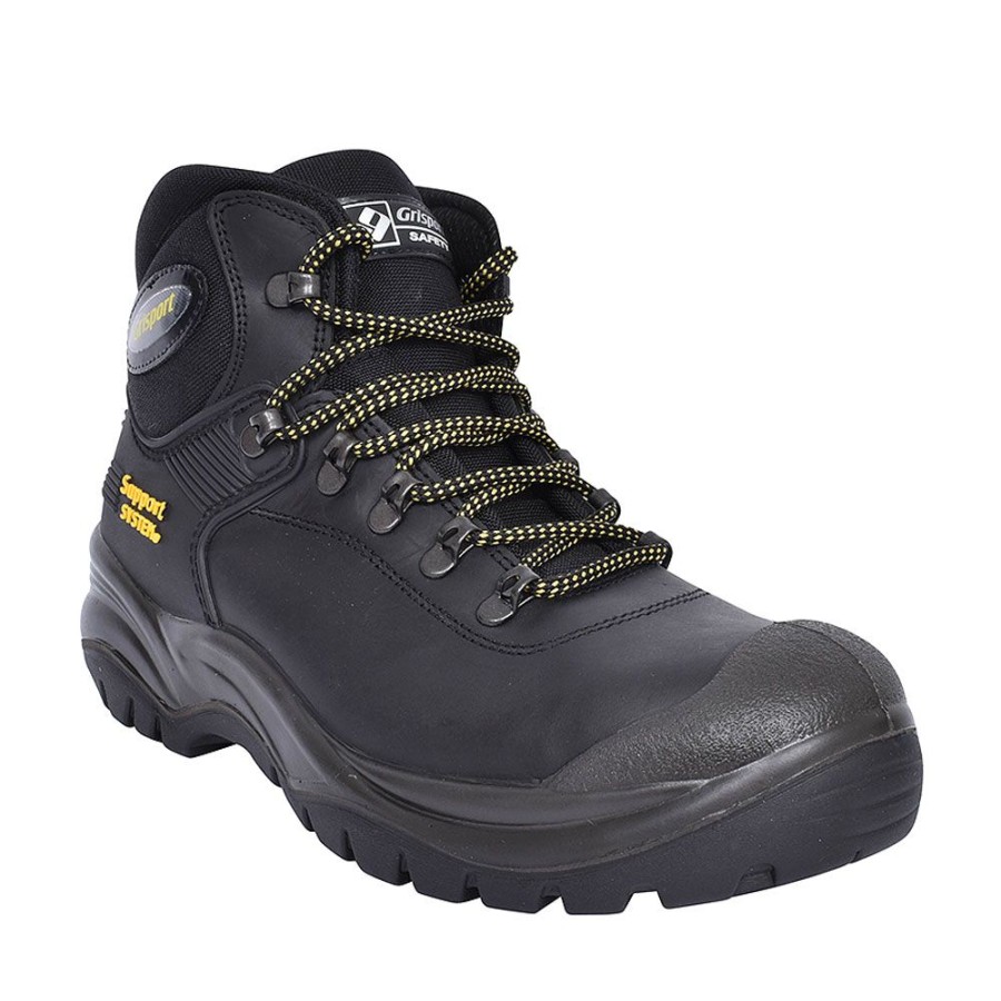 Mens GRISPORT | Contractor Laced Safety Boot For Men In Black