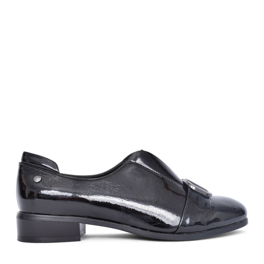 Ladies PATRIZIO COMO | Ladies Feldbach Low Heel Shoe In Black