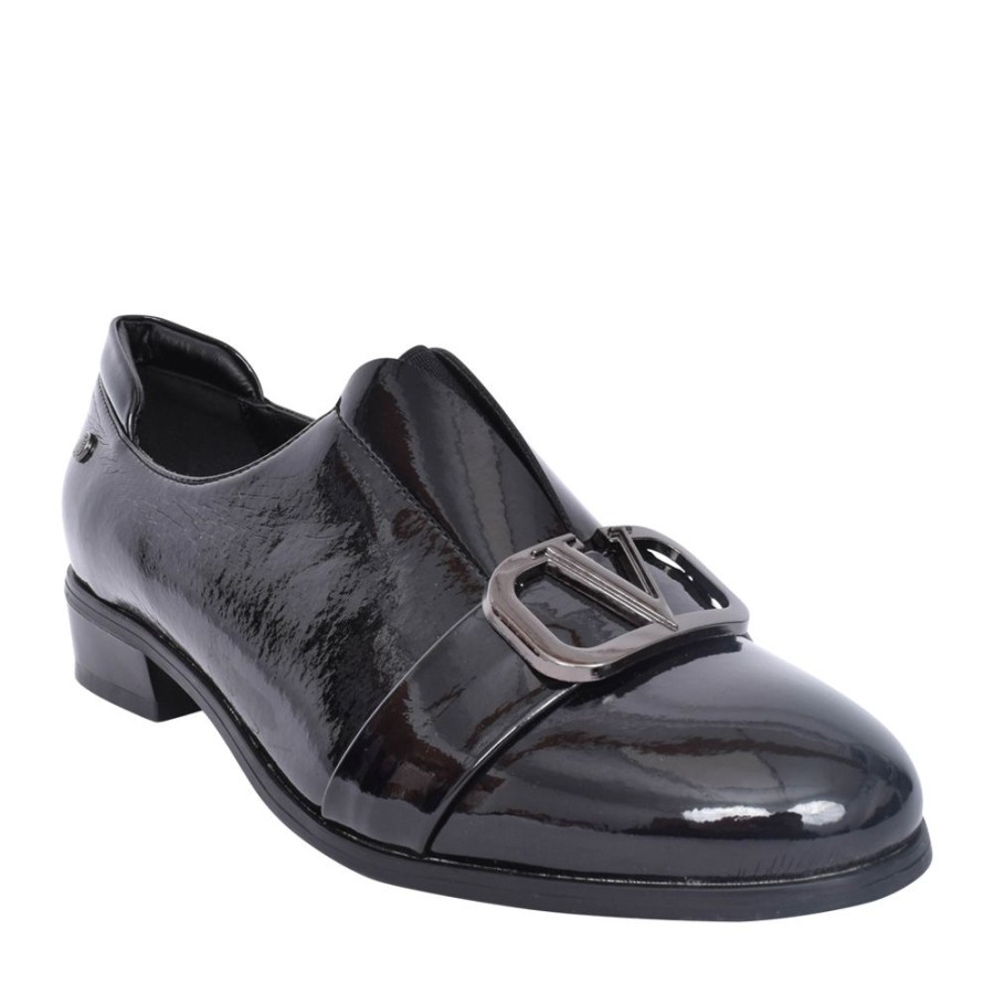 Ladies PATRIZIO COMO | Ladies Feldbach Low Heel Shoe In Black