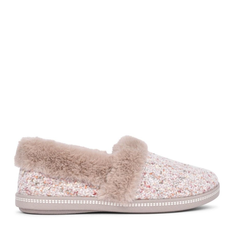 Ladies SKECHERS | Ladies 167629 Cozy Campfire Slipper In Taupe