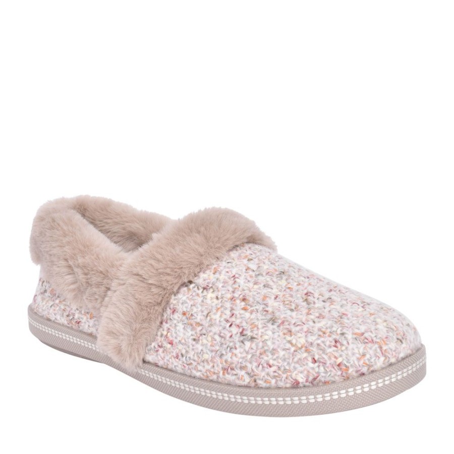 Ladies SKECHERS | Ladies 167629 Cozy Campfire Slipper In Taupe