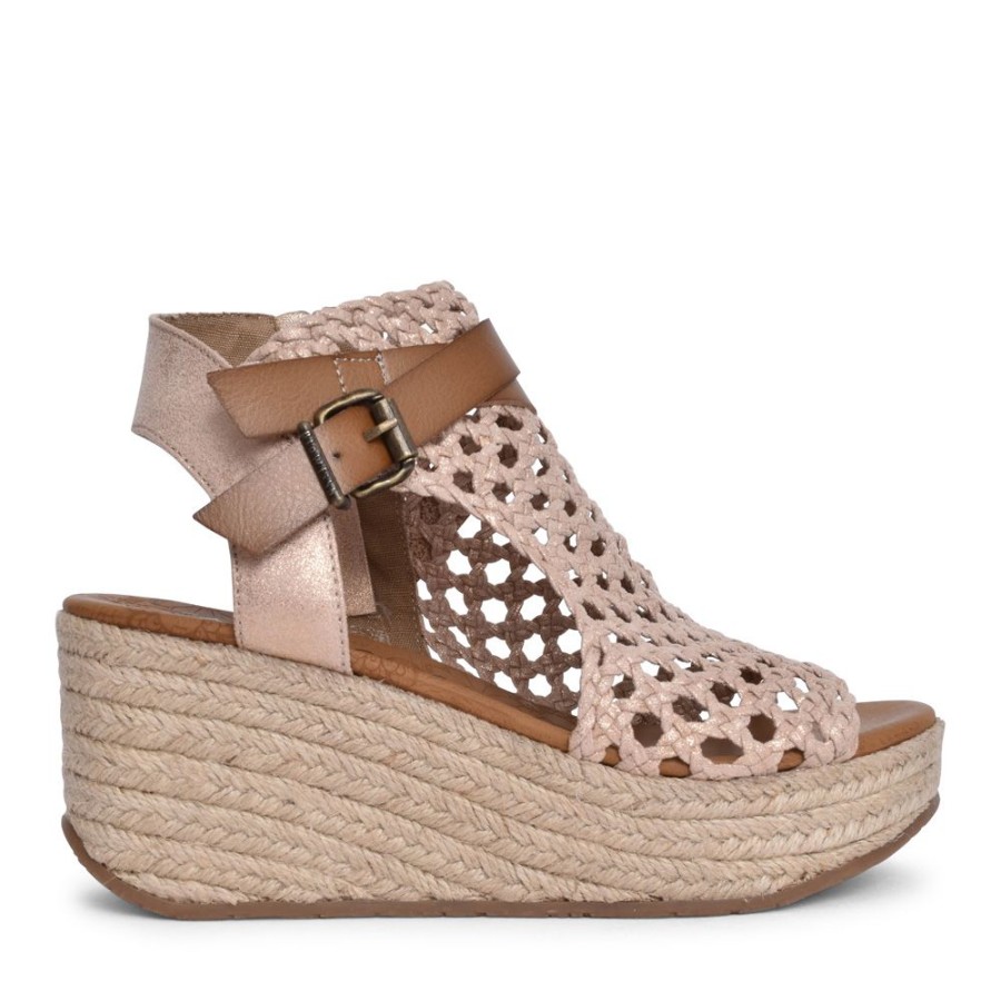 Ladies BLOWFISH | Ladies Lorrah-Rope Wedge Sandal In Gold